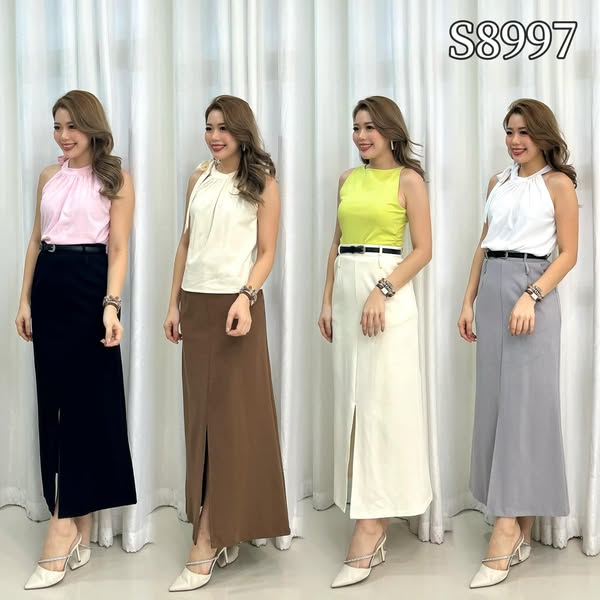 【S8997】🎀🎀百搭简约半身长裙🎀🎀