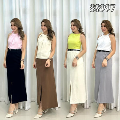 【S8997】🎀🎀百搭简约半身长裙🎀🎀