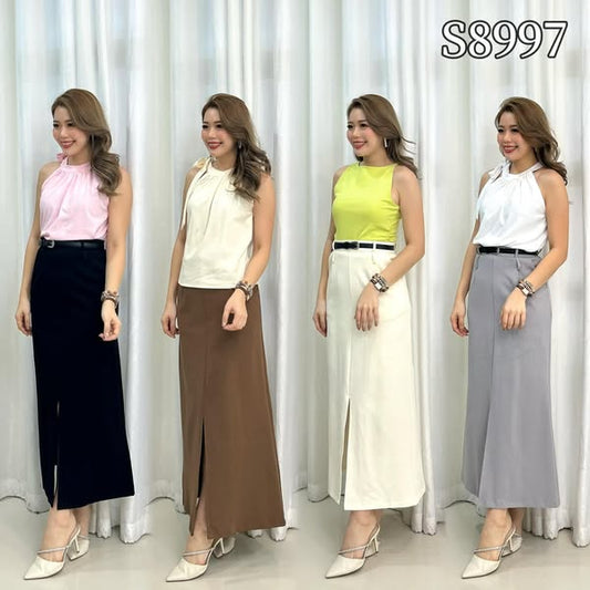 【S8997】🎀🎀百搭简约半身长裙🎀🎀